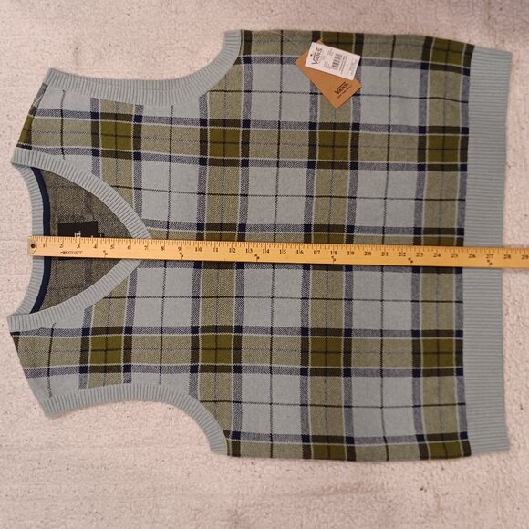 Vans Men's Large Almondwood/Gray Mist Sweater Vest VN000HDVM81 - Picture 8 of 10